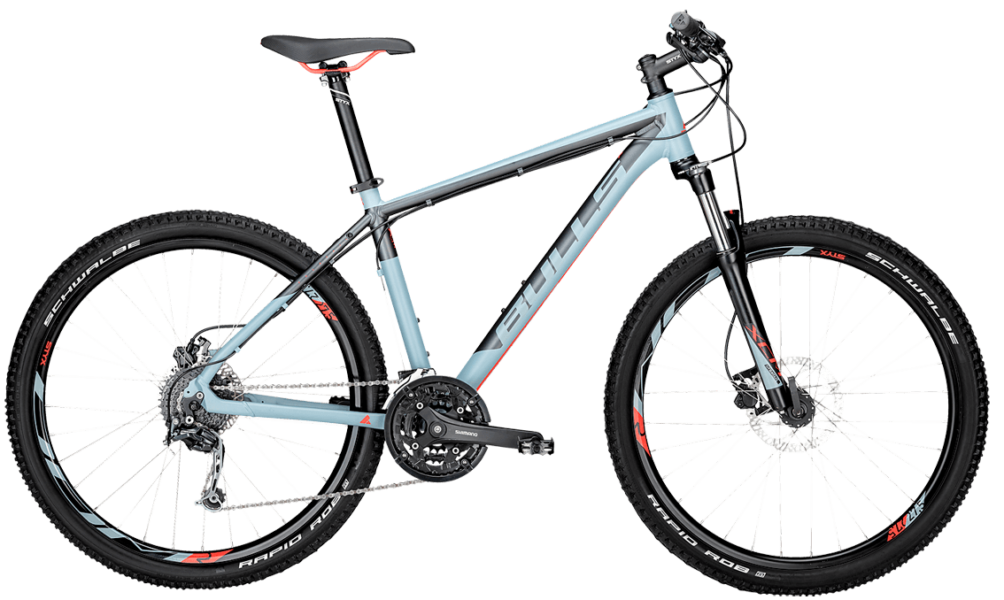Bulls Bushtail Grau Bulls Mountainbike in grau mit Federgabel, Scheibenbremsen und Shimano Schaltung