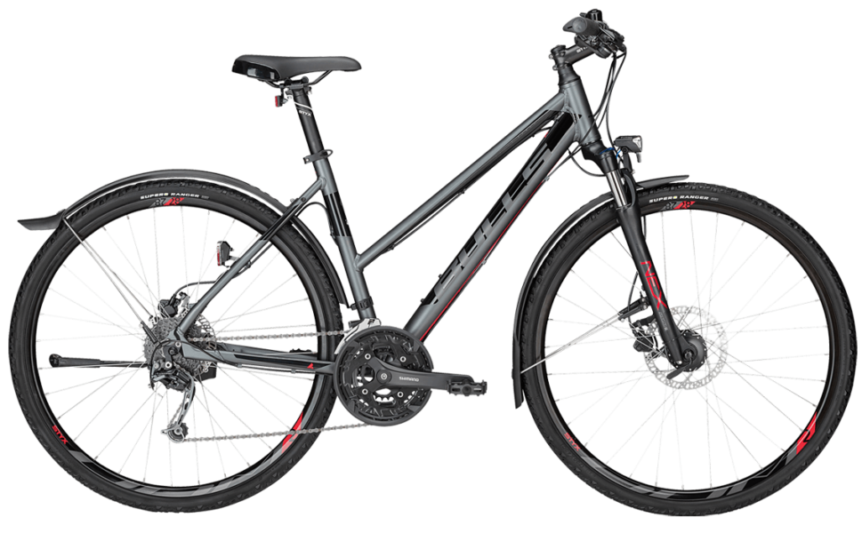 Bulls Cross Street Trapez Grau Bulls Crossrad mit Shimano Schaltung und Nabendynamo