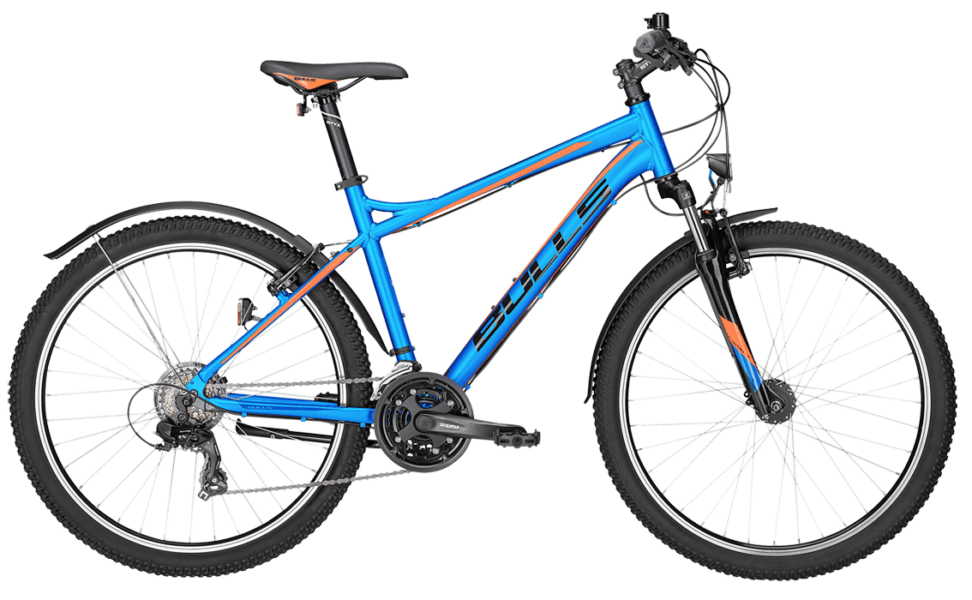 Bulls Sharptail Street 1 Blau blaues ATB von Bulls, mit Shimano Schaltung und Federgabel