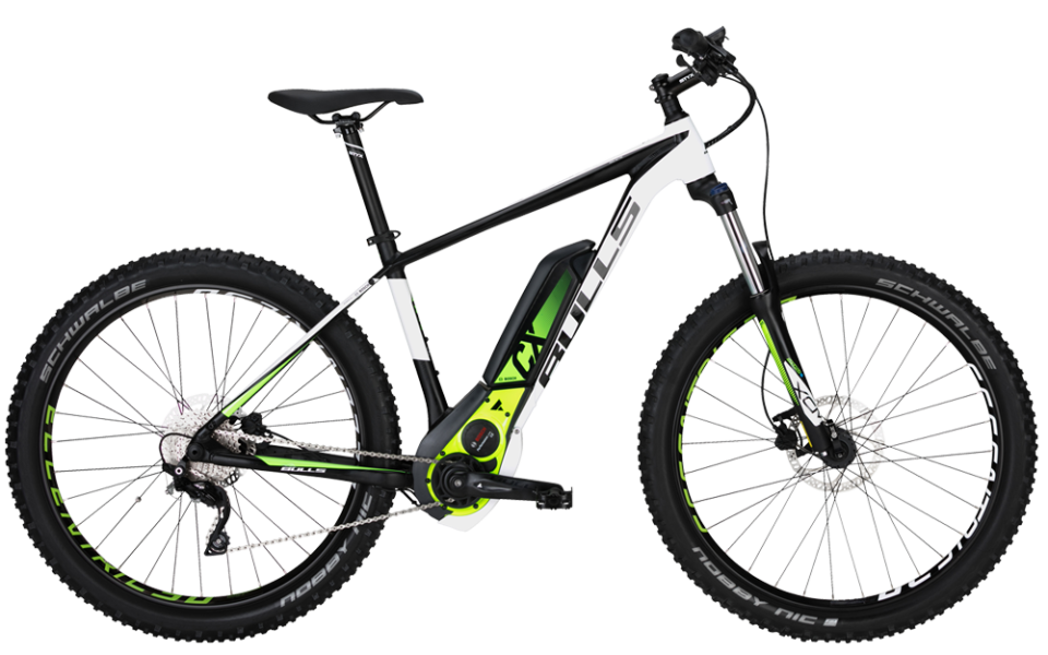 Bulls Six50+ E2 Bulls Mountainbike pedelec in weiss mit bosch mittelmotor und shimano kettenschaltung
