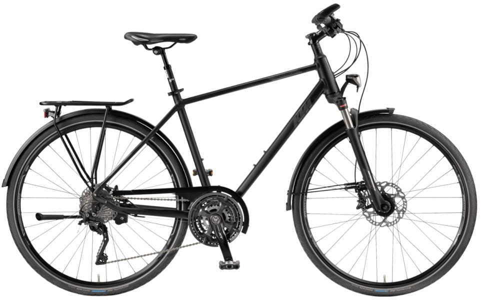 KTM Trentino Light He Schwarz KTm Trekkingfahrrad mit XT Shimano Kettenschaltung und Shimano Scheibenbremsen