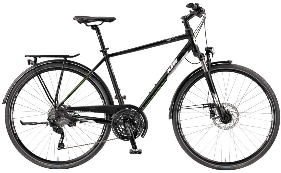 KTM Veneto Disc He Schwarz KTM Trekkingfahrrad mit LX Kettenschaltung und Shimano scheibenbremsen