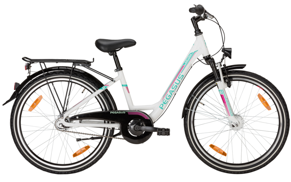 Pegasus Arcona 20 wave weiß 7 gang Pegasus Kinderrad mit tiefeinstieg in weiß mit shimano Nabenschaltung und suntour federgabel