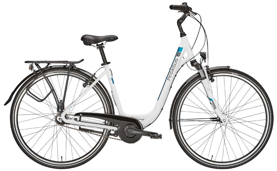 Pegasus Piazza 7 Wave Weiß 26 Pegasus Piazza mit Federgabel und Shimano Nabenschaltung in 26" Zoll