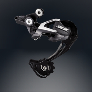 Schwarzes SLX 10 Fach Shimano Schaltwerk