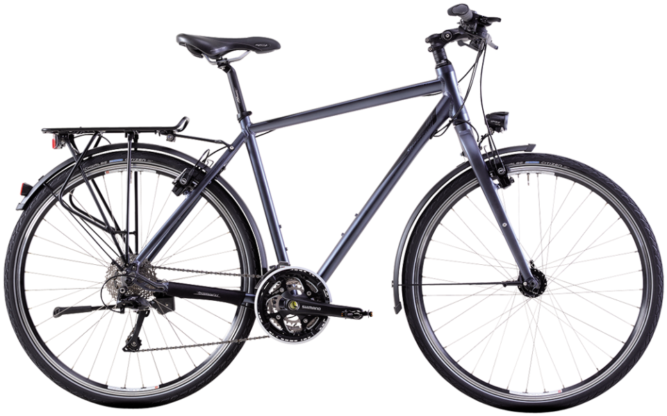 Steppenwolf Transterra Light Herren Steppenwolf Trekkingrad als herrenrad in grau mit schimano Schaltung und Hydraulischen magura bremsen