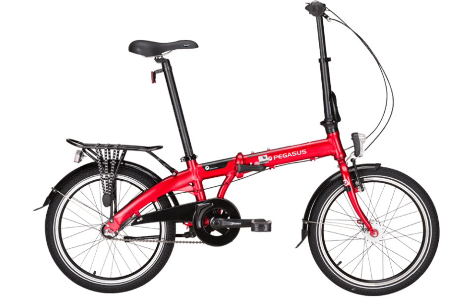 Pegasus D3A Pegasus Klapprad in Rot mit Nabenschaltung