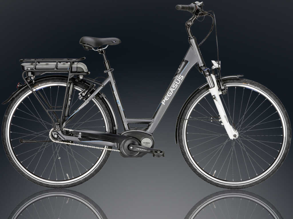 Pegasus-Solero-E7-1024×766 Pegasus Pedelec in Grau mit Bosch E-Bike Motor