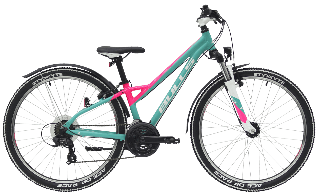 Bulls Zarena blau 24 Bulls Kinderfahrrad in Grün mit Shimano nabendynamo und suntour federgabel