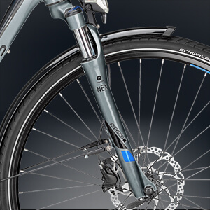 Fahrrad Federgabel von Suntour mit Lockouthebel