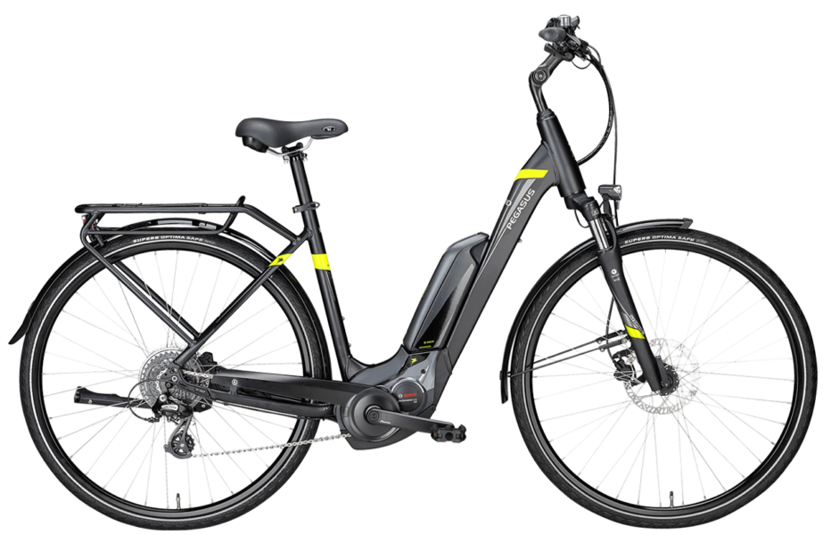 Pegasus Solero E8 Sport CX Wave Pegasus E-Bike mit Bosch CX Mittelmotor und Suntour Federgabel