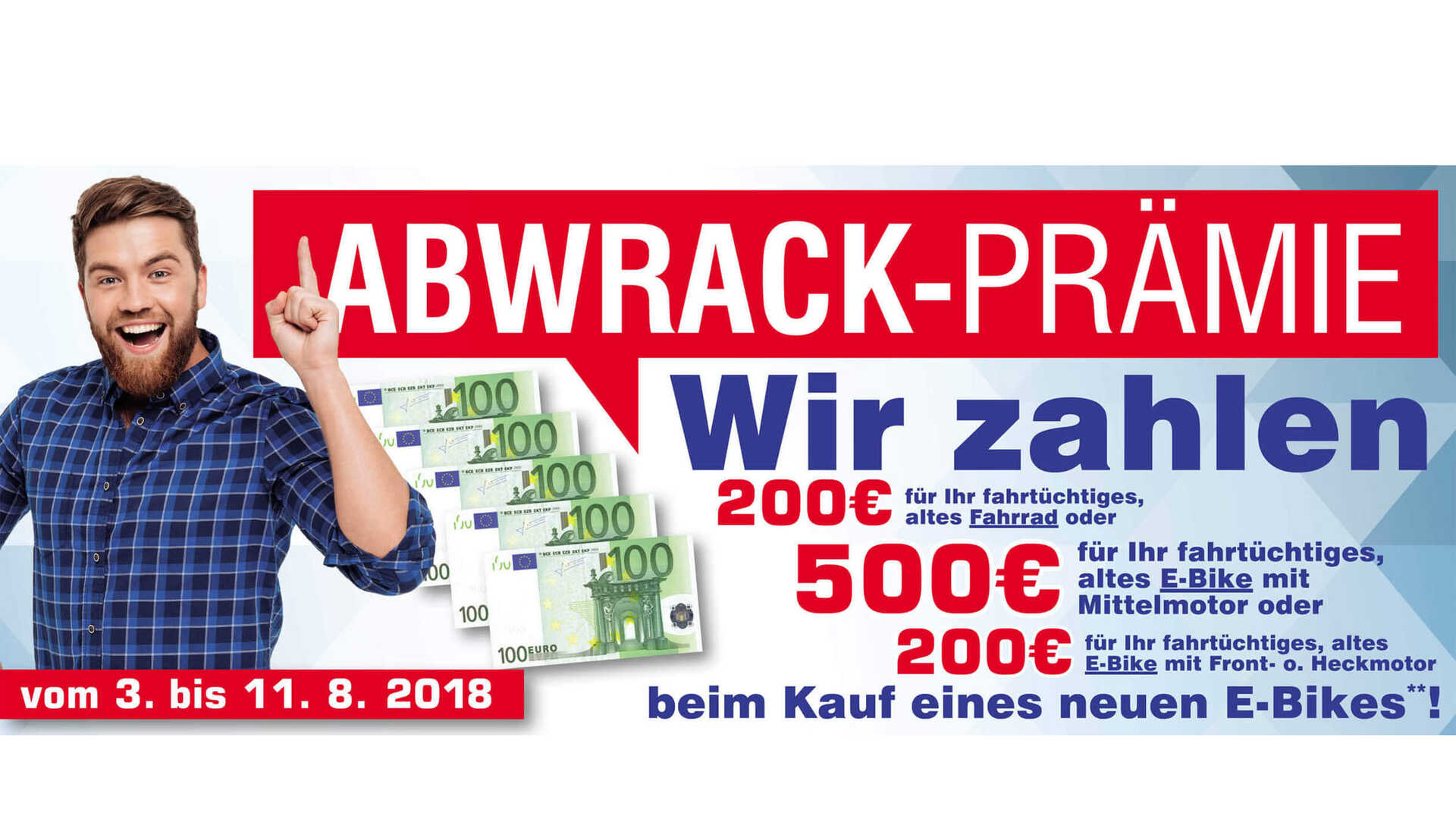 Abwrackprämie für E Bikes