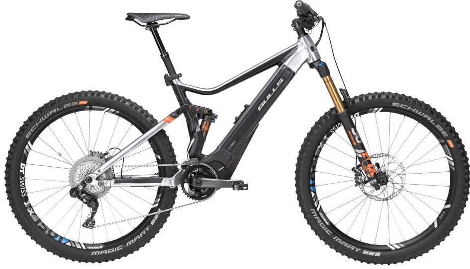 Bulls E-Core EVO AM RS DI2 Bulls E-Core EVO mit Shimano Mittelmotor und Shimano Akku und Fox Federgabel