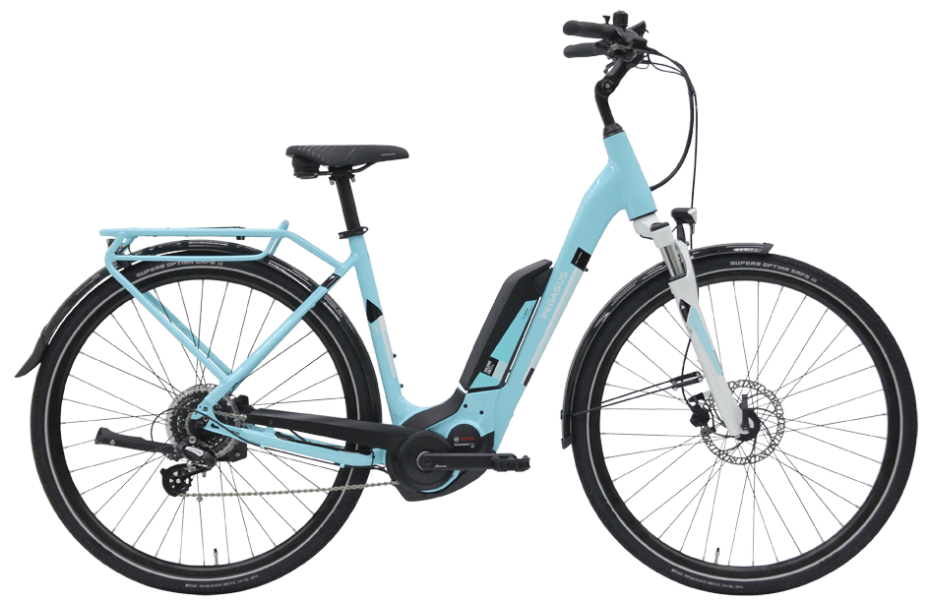 Pegasus Solero E8 Sport CX Wave Blau Pegasus Solero E8 Sport CX mit Bosch Mittelmotor und Shimano Kettenschaltung