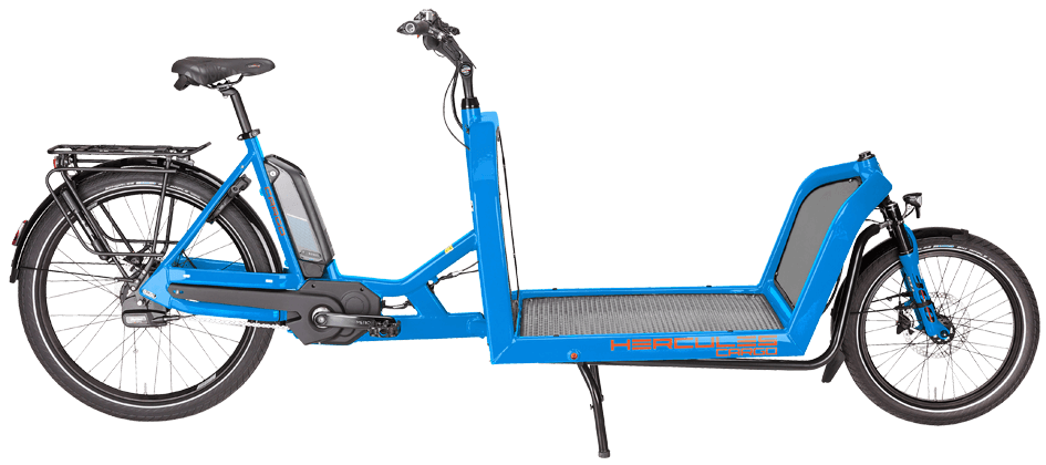Hercules Cargo 1000 Blau Hercules Lastenrad mit Bosch Mittelmotor uns Magura Scheibenbremsen