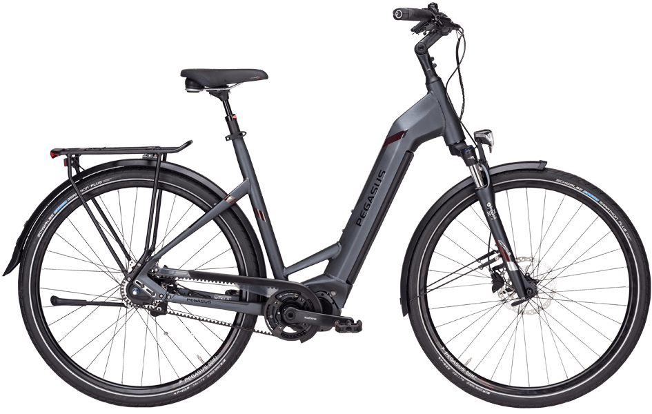 Pegasus Opero EVO 5F Di2 Wave Grau Pegasus Opero mit Riemen Antrieb, Shimano Motor und Scheibenbremsen