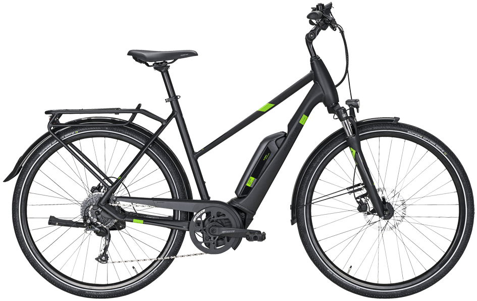 Pegasus Solero E9 CX Trapez Pegasus Solero E9 CX mit Bosch Performance CX Gen4 Mittelmotor und Shimano Kettenschaltung und hydraulische Shimano Scheibenbremsen