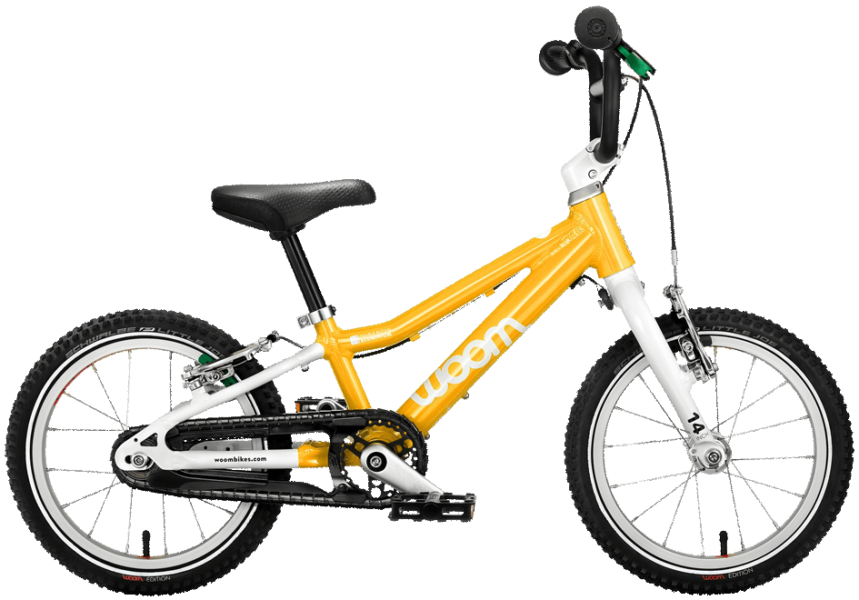 Woom 2 Sunny Yellow Woom 2 in Gelb und 14 Zoll