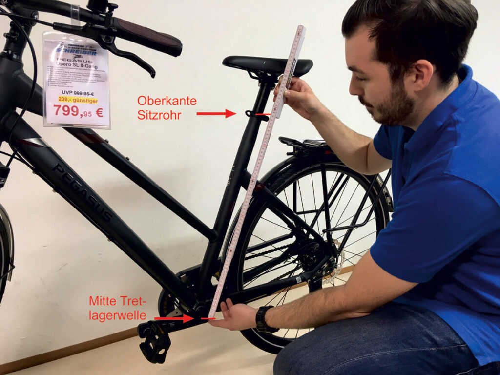 Rahmenh he Fahrrad E Bike Zentrum Schreiber